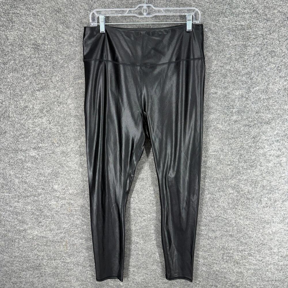 Maurices Leggings Women L Large Black High Rise Skinny Ankle Pull On Casual